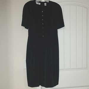 MS CHAUS size 8 black dress